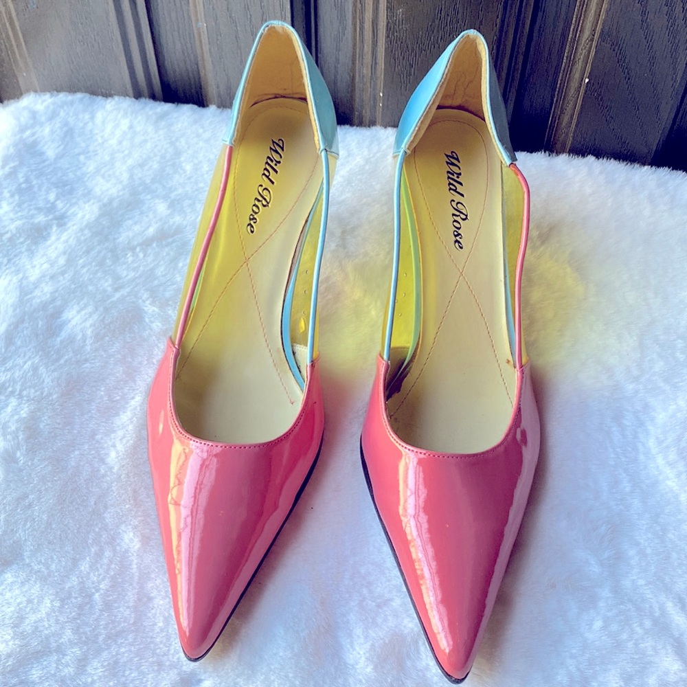 WILD ROSE 80’s INSPIRED KITTEN HEEL